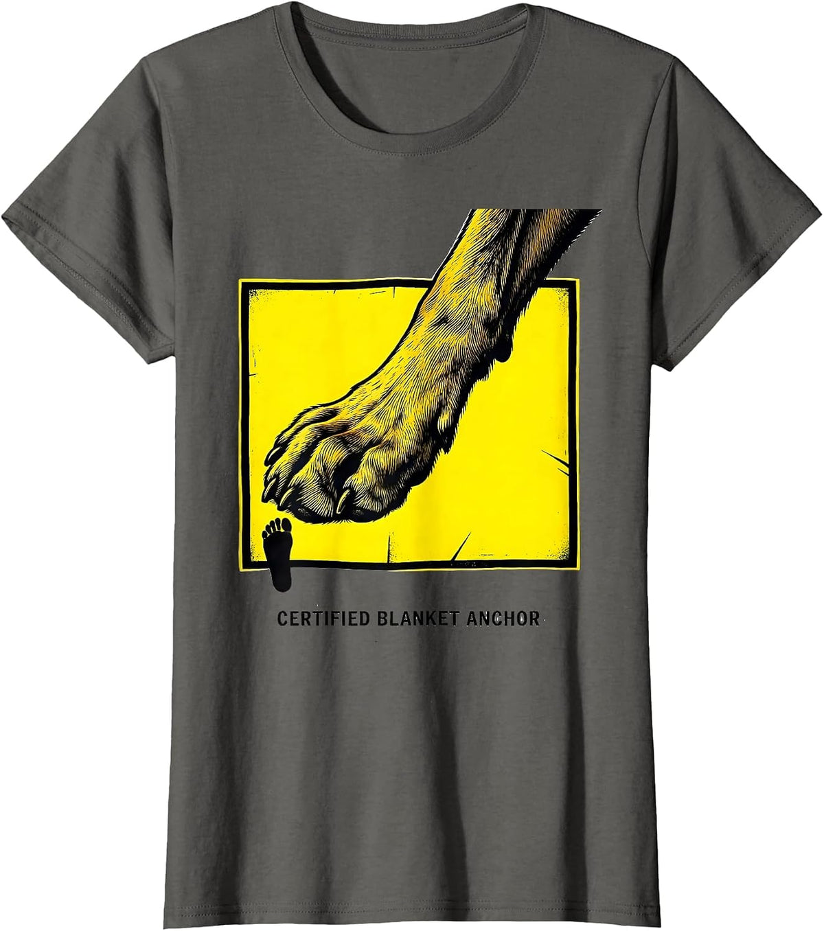 Women's Certified Blanket Anchor Funny Great Dane Owner Dog Mom Dog T-Shirt - Asphalt Grey