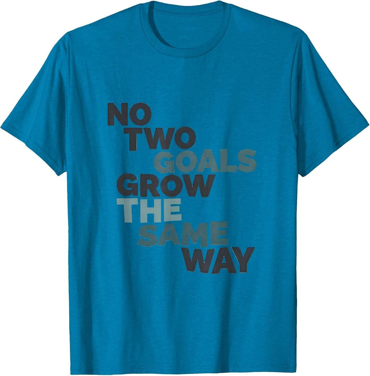 No Two Goals Grow The Same Way Special Education Teacher T-Shirt - Sapphire Blue