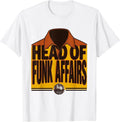 Men's Head Of Funk Affairs Retro 70s Disco Party Costume T-Shirt - White