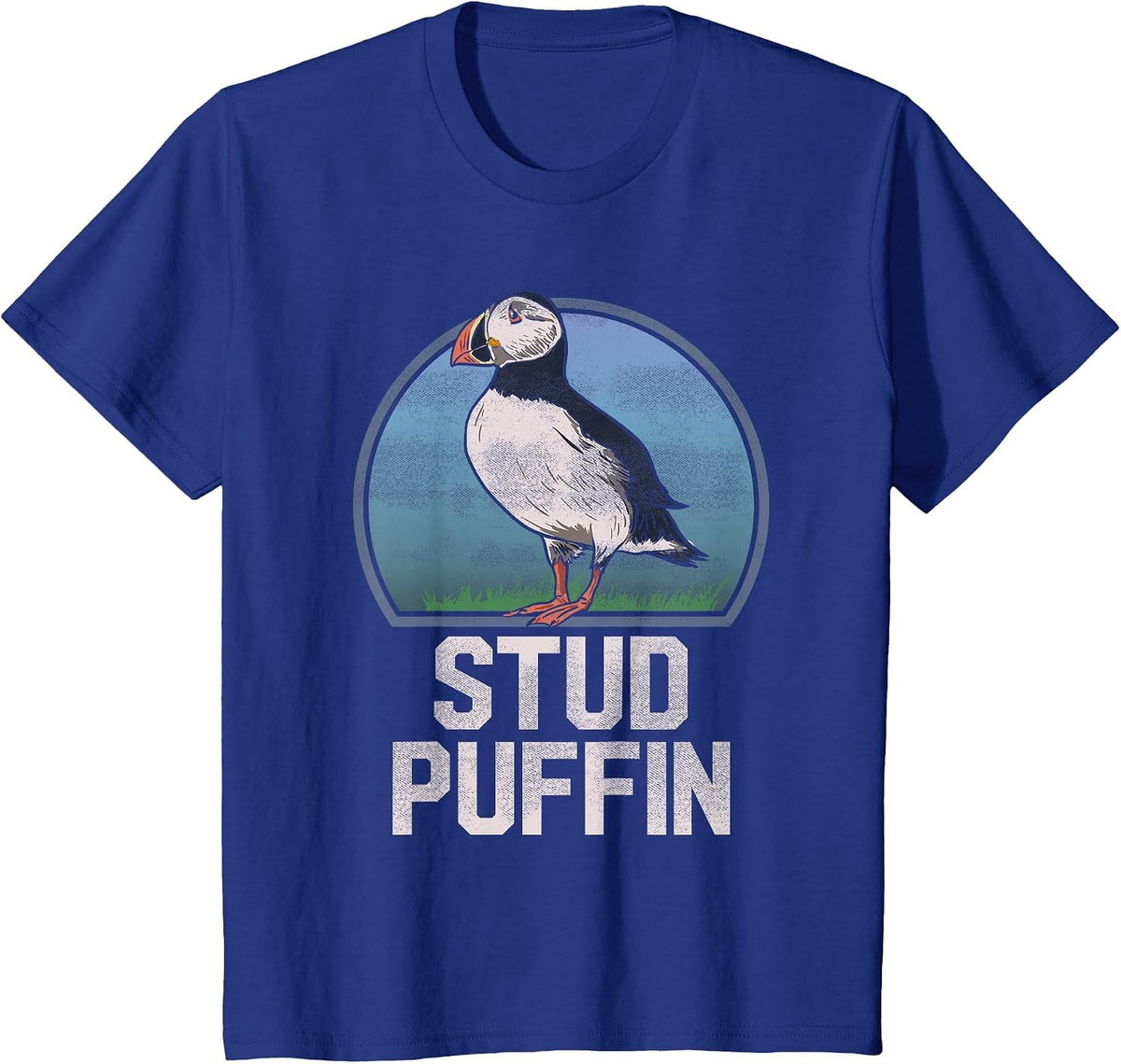 Stud Puffin Funny Seabird Animal Lover Stud Muffin T Shirt T-Shirt - Royal Blue