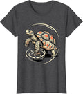 Women's Ballroom Dance Tortoise Funny Turtle Lover Humor T-Shirt - Dark Heather Grey