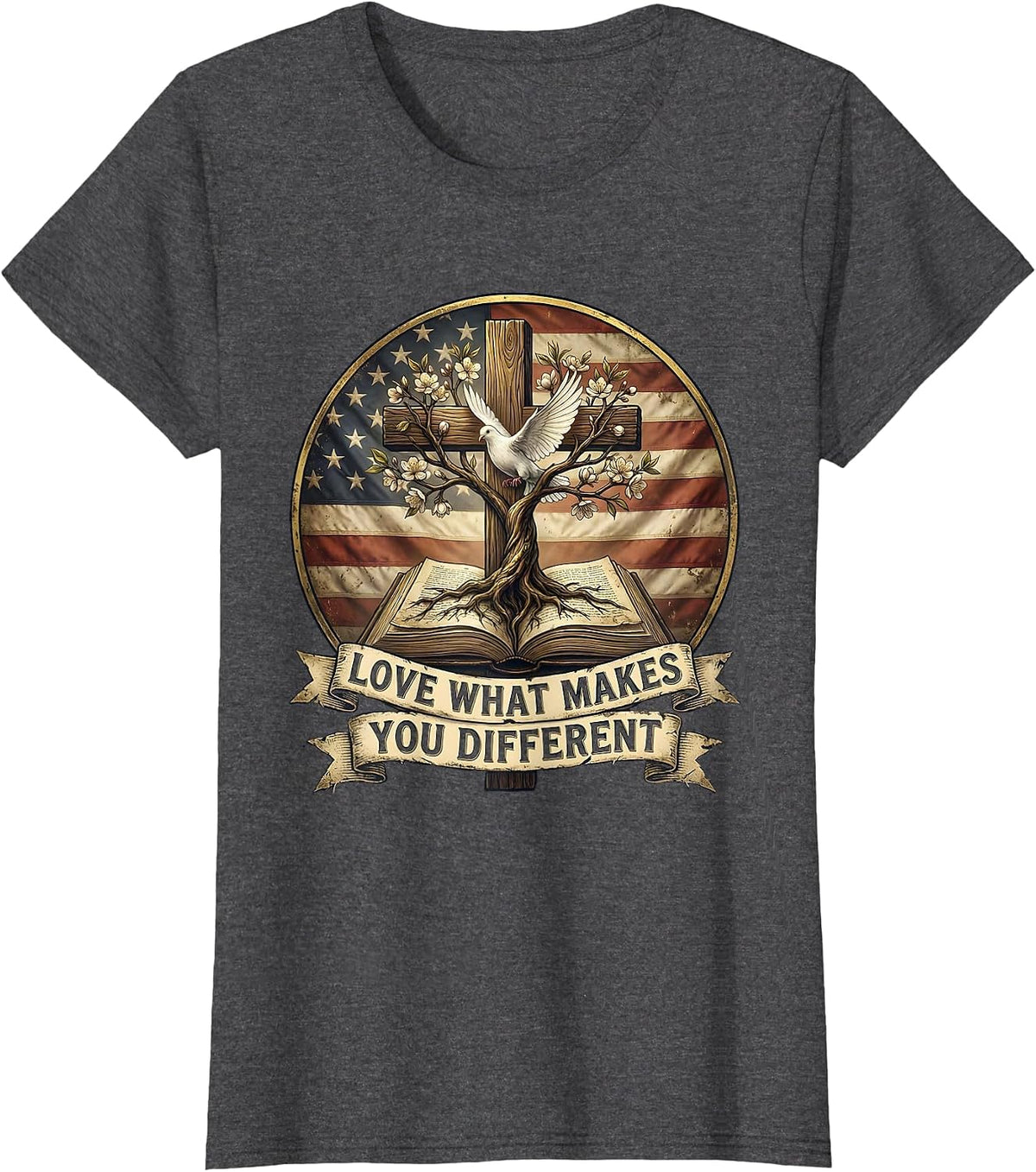 Women's Love What Makes You Different Special Ed Teacher T-Shirt - Dark Heather Grey