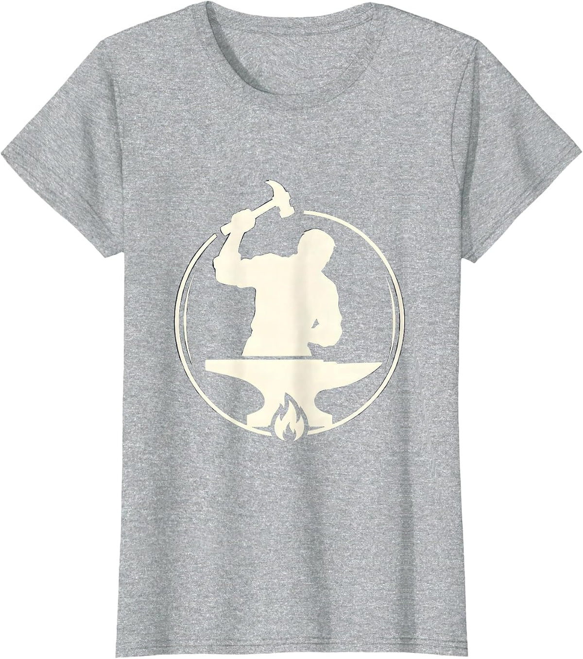 Sealed Smith Hammer Anvil Forge Craft Humor T-Shirt - Heather Grey