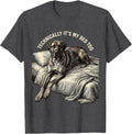 Men's Technically It's My Bed Too Funny Great Dane Dog Lover T-Shirt - Dark Heather Grey