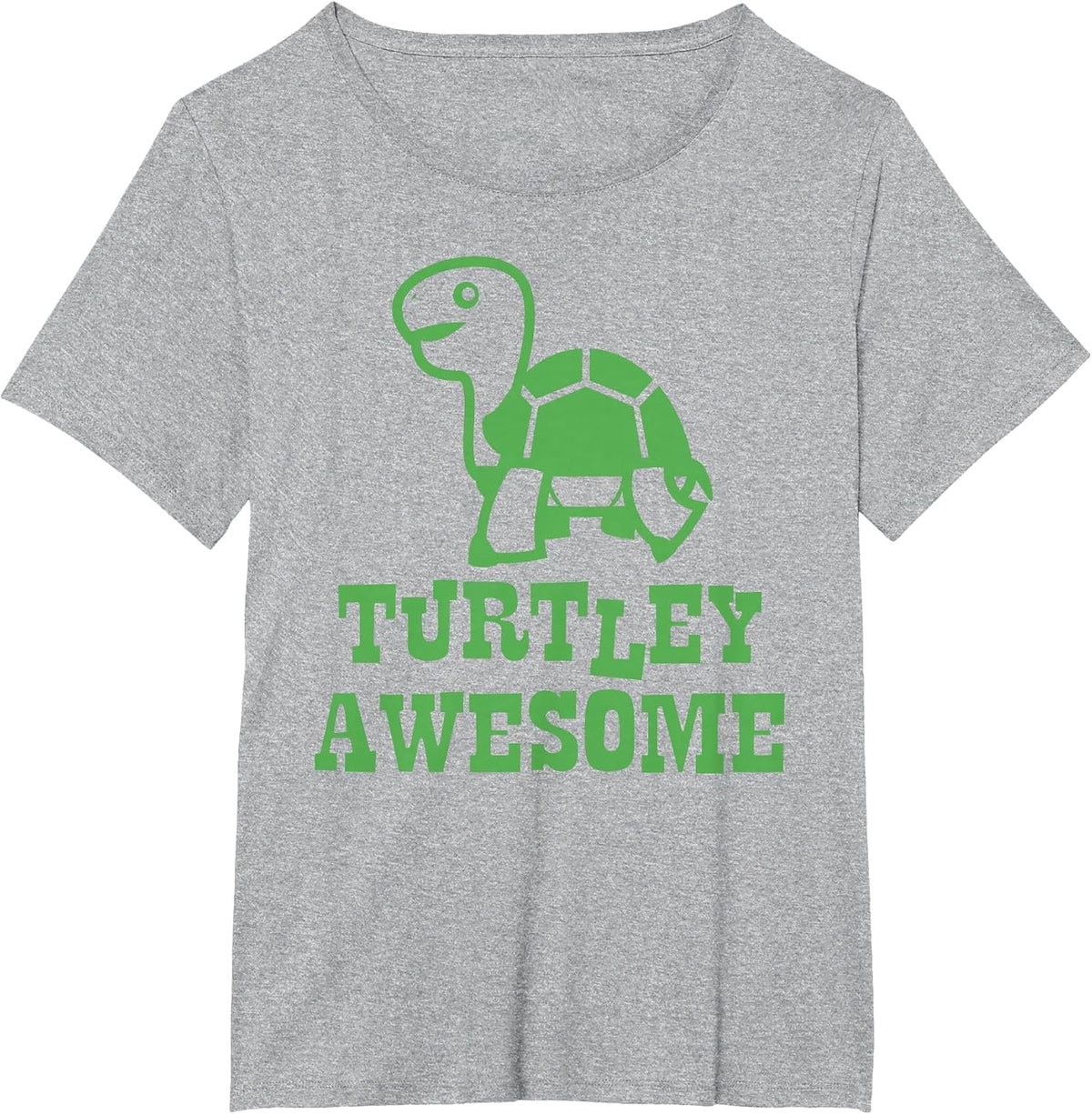 Turtley Awesome Funny Turtle Lover Cute Tween Boy Girl Kids T-Shirt - Heather Grey