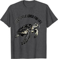 Men's Sea Turtle Lover For Life Cute Ocean Animal Beach Vacation T-Shirt - Dark Heather Grey
