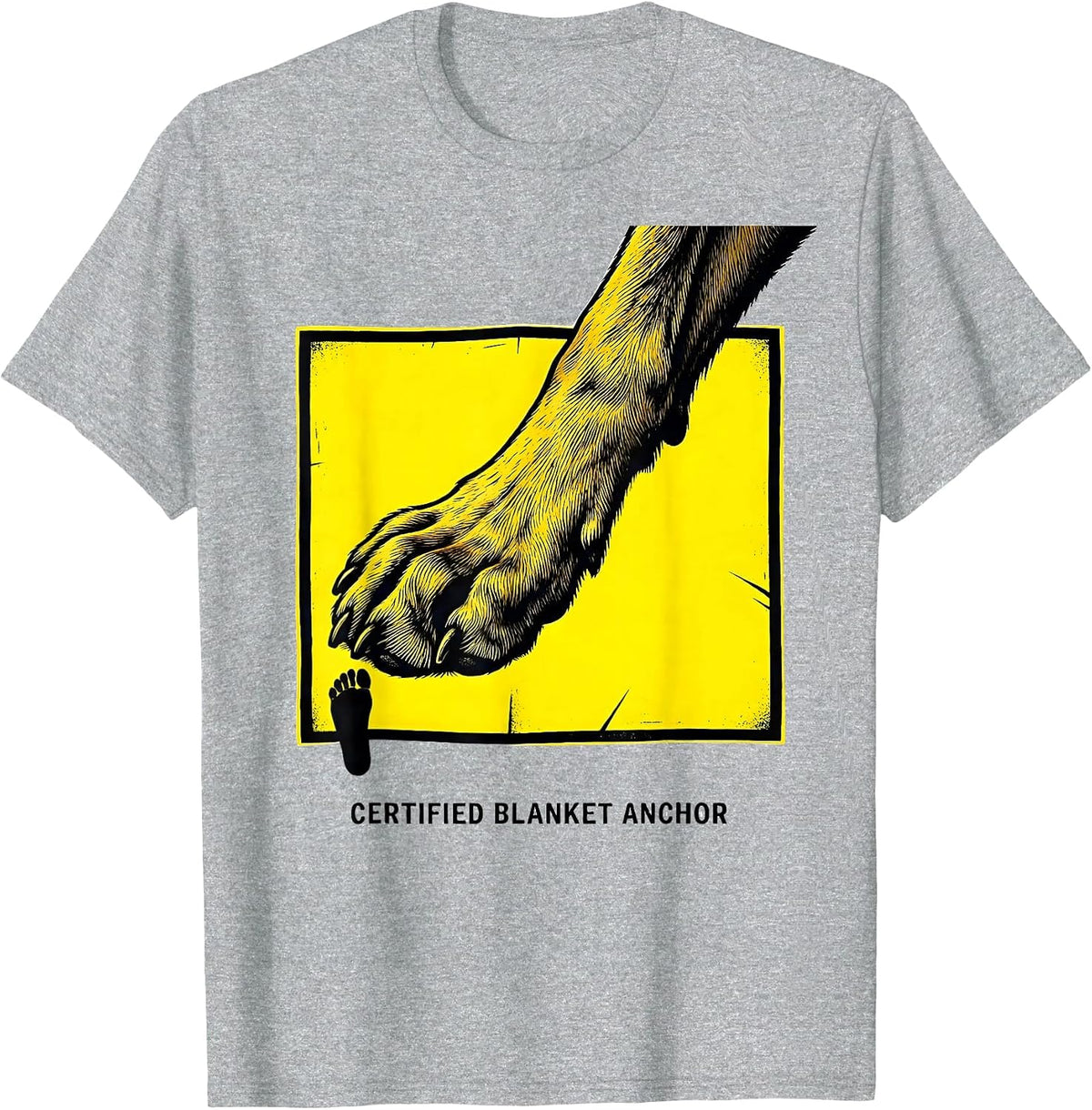 Men's Certified Blanket Anchor Funny Great Dane Owner Dog Mom Dog T-Shirt - Heather Grey