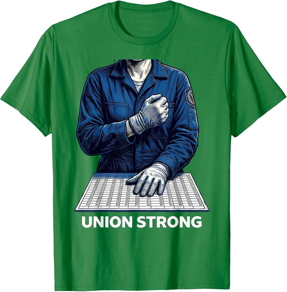 Men's Union Worker Woman Labor Day Pride T-Shirt - Kelly Green