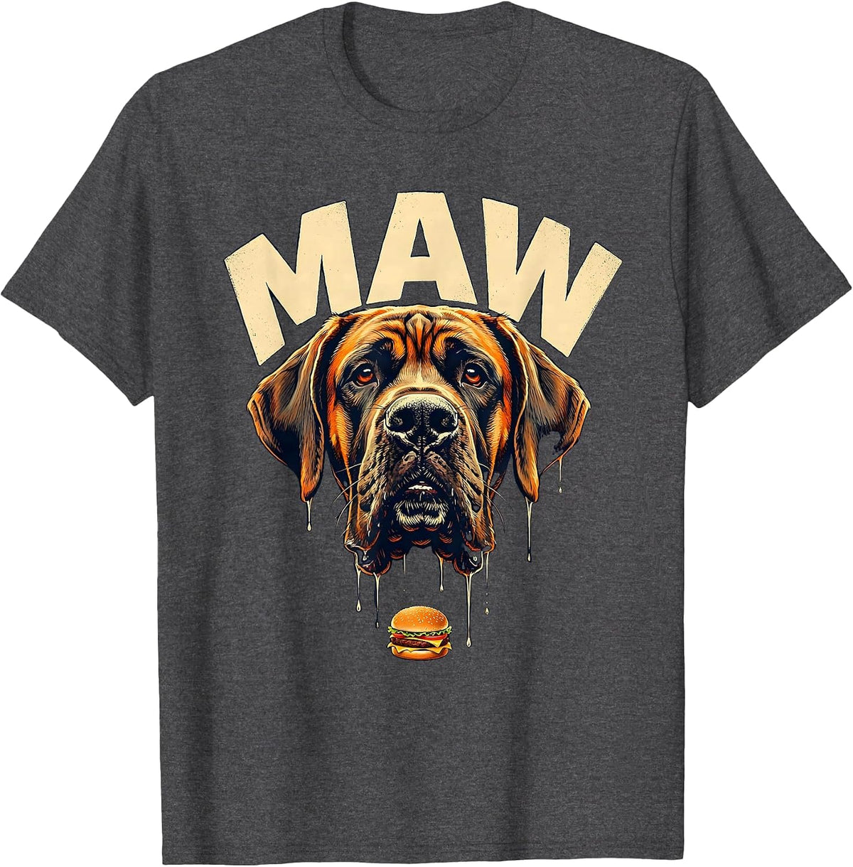 Men's MAW Funny Great Dane Dog Owner Pet Lover Humor T-Shirt - Dark Heather Grey
