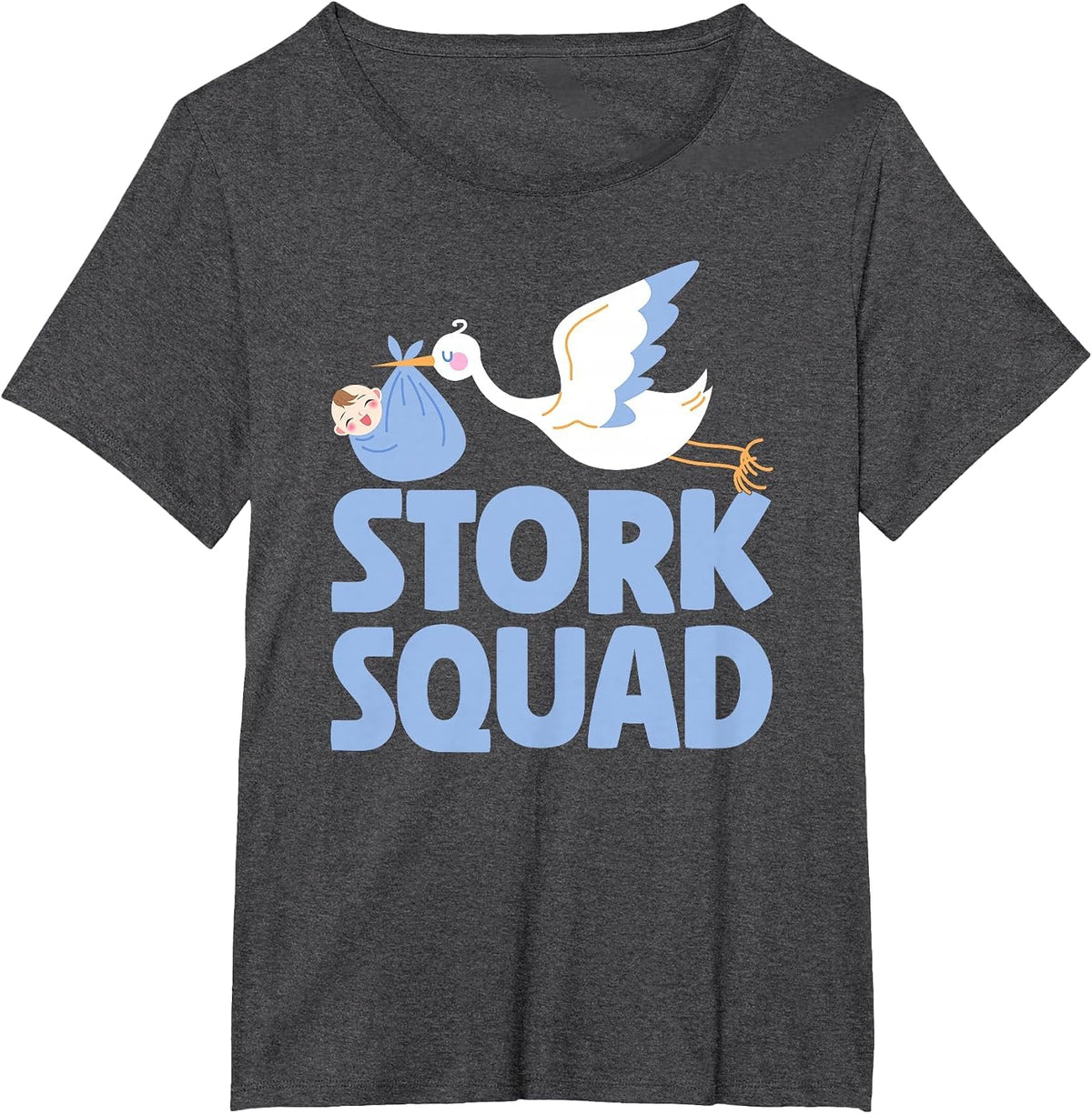 Stork Squad Labor and Delivery Nurse T-Shirt - Dark Heather Grey