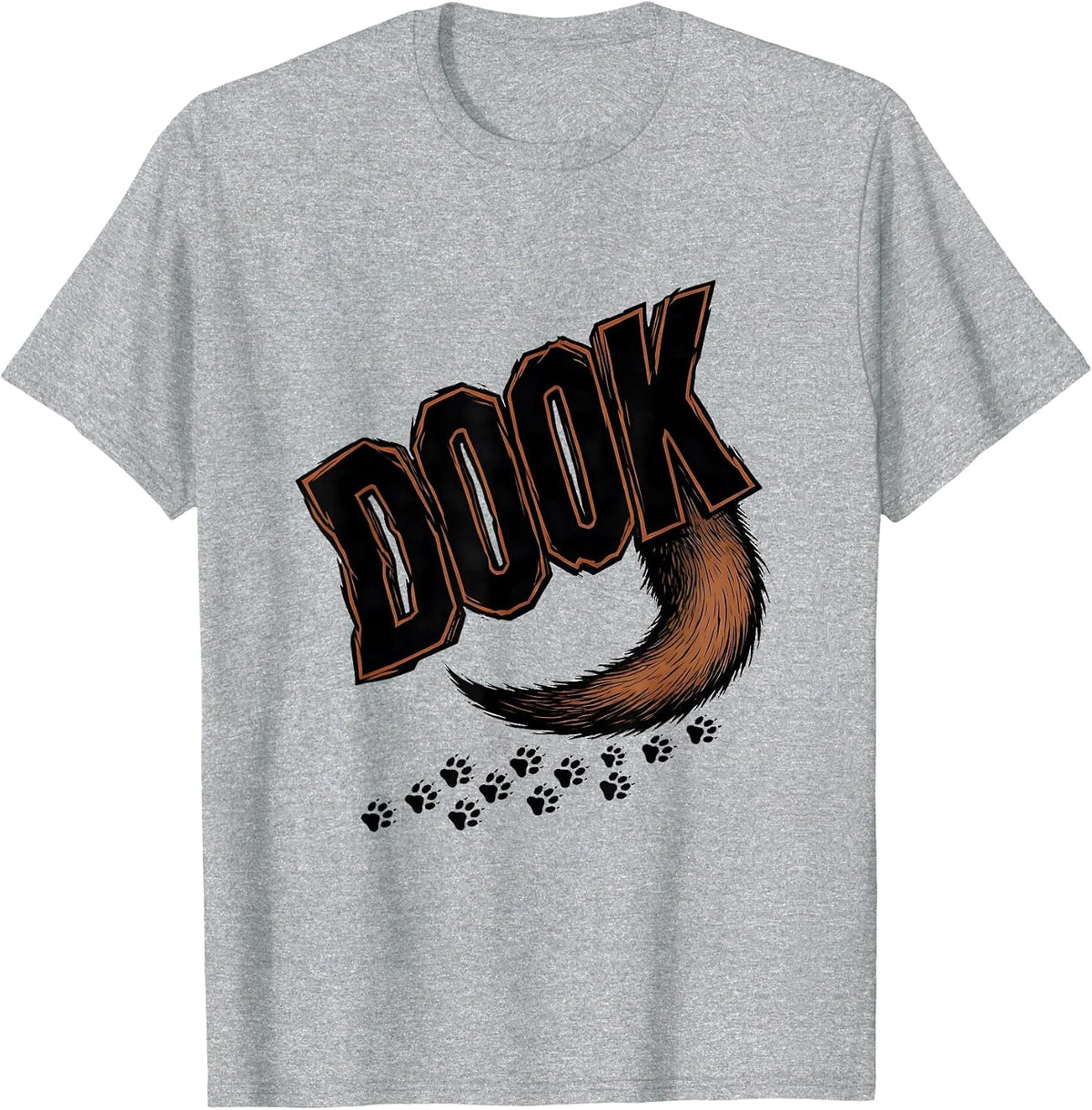 Men's Dook Funny Ferret Lover Gift Ferret Owner Humor T-Shirt - Heather Grey