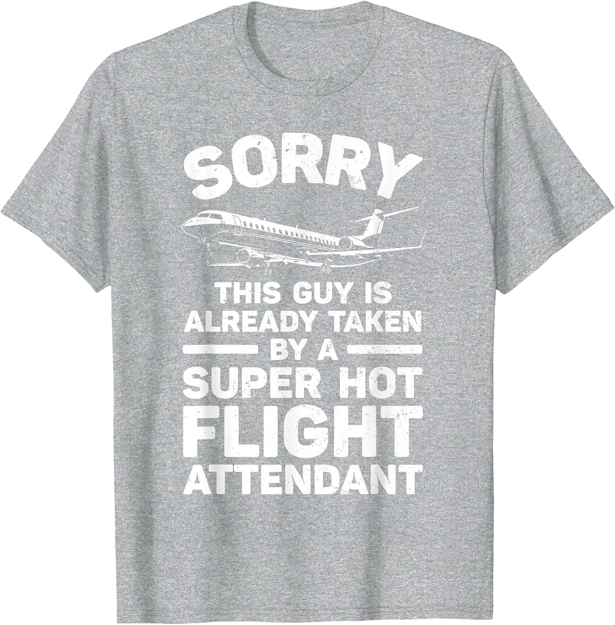Flight Attendant Art for Men Stewardess Flight Attendant T-Shirt - Heather Grey