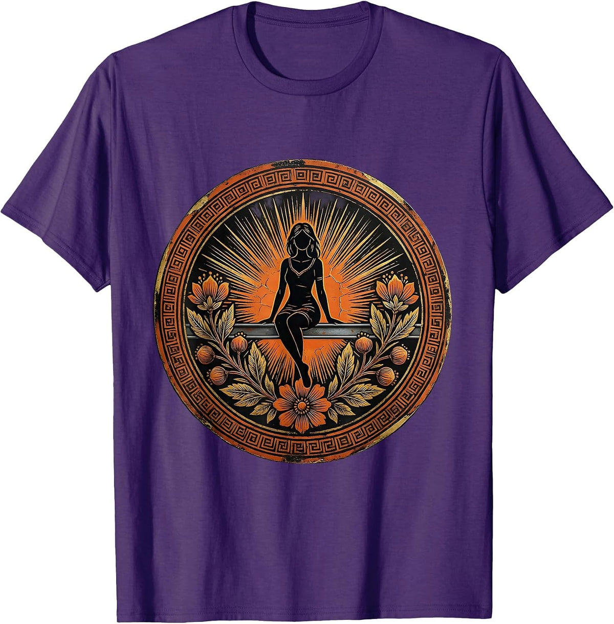 Ironworker on Steel Beam Sunrise Labor Day T-Shirt - Purple