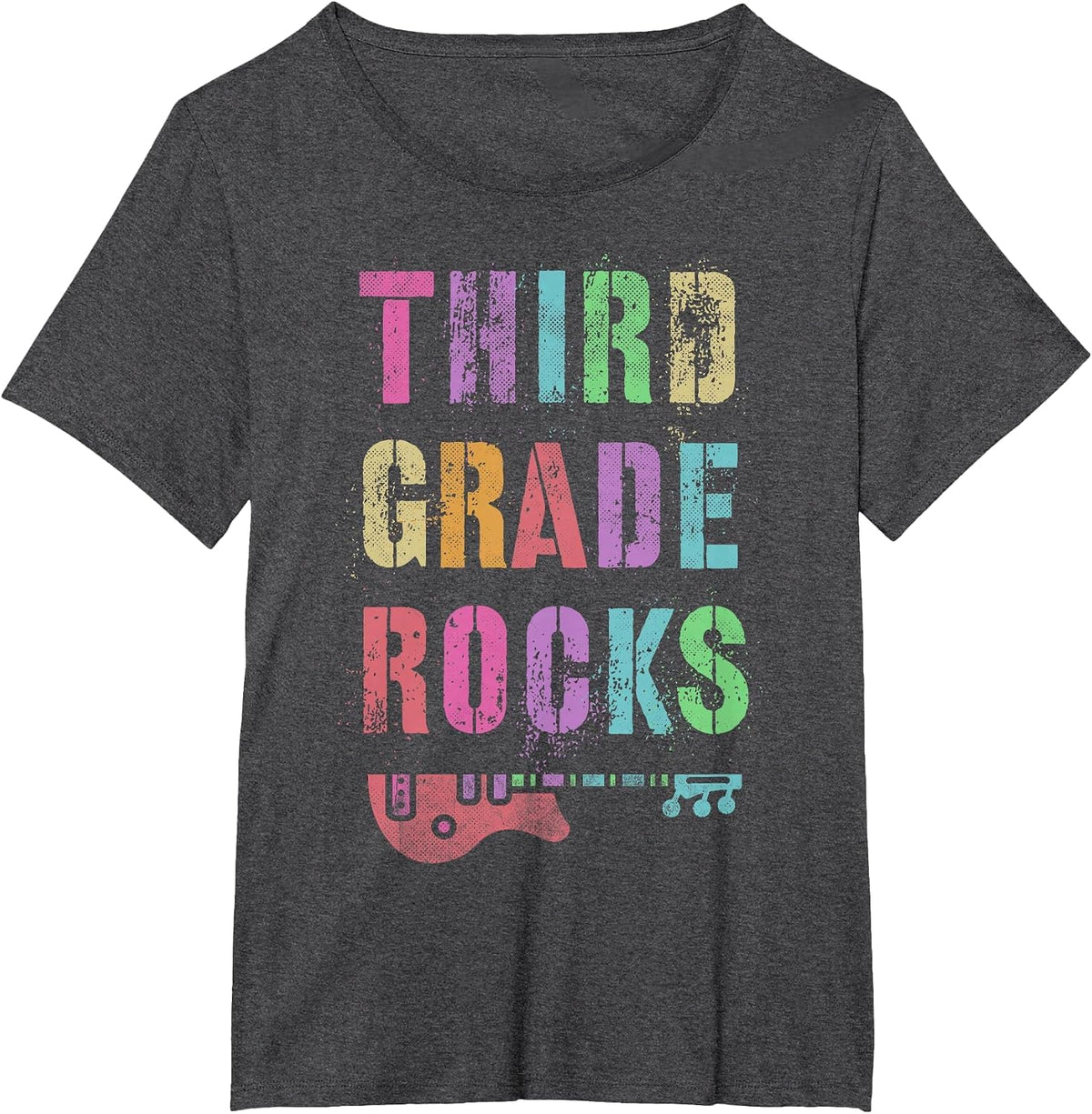 3rd Grade Rocks Teacher Rockstar Team Third Grader is My Jam T-Shirt - Dark Heather Grey