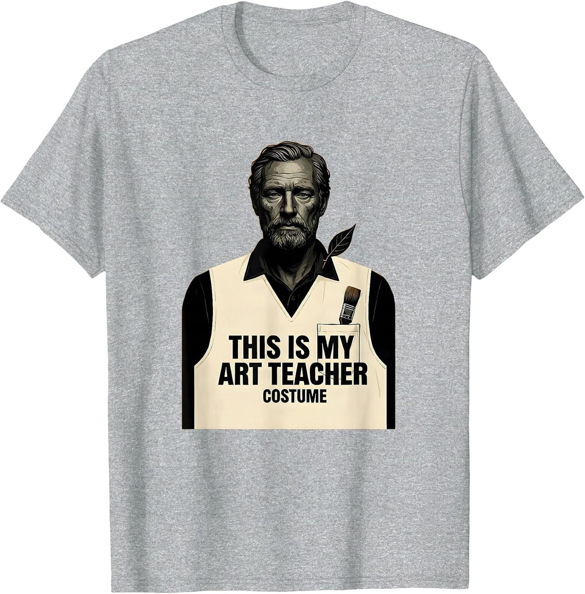 Men's This Is My Art Teacher Costume Funny Halloween Teacher Humor T-Shirt - Heather Grey