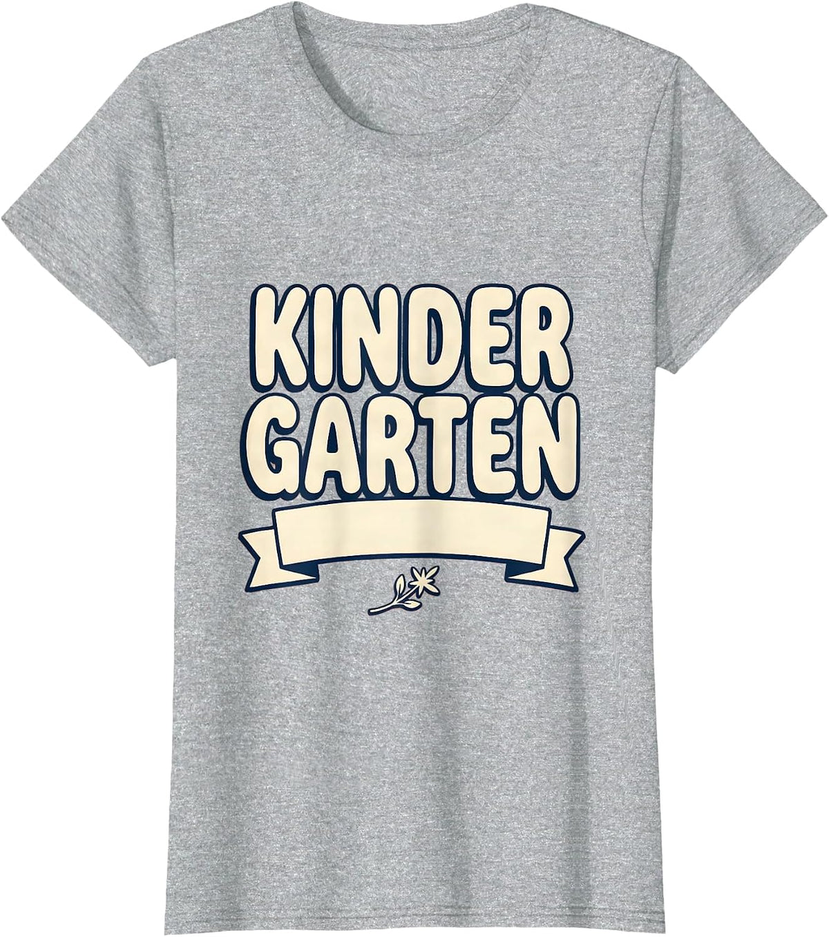 Women's Kindergarten Retro Grade Level Teacher Back To School T-Shirt - Heather Grey