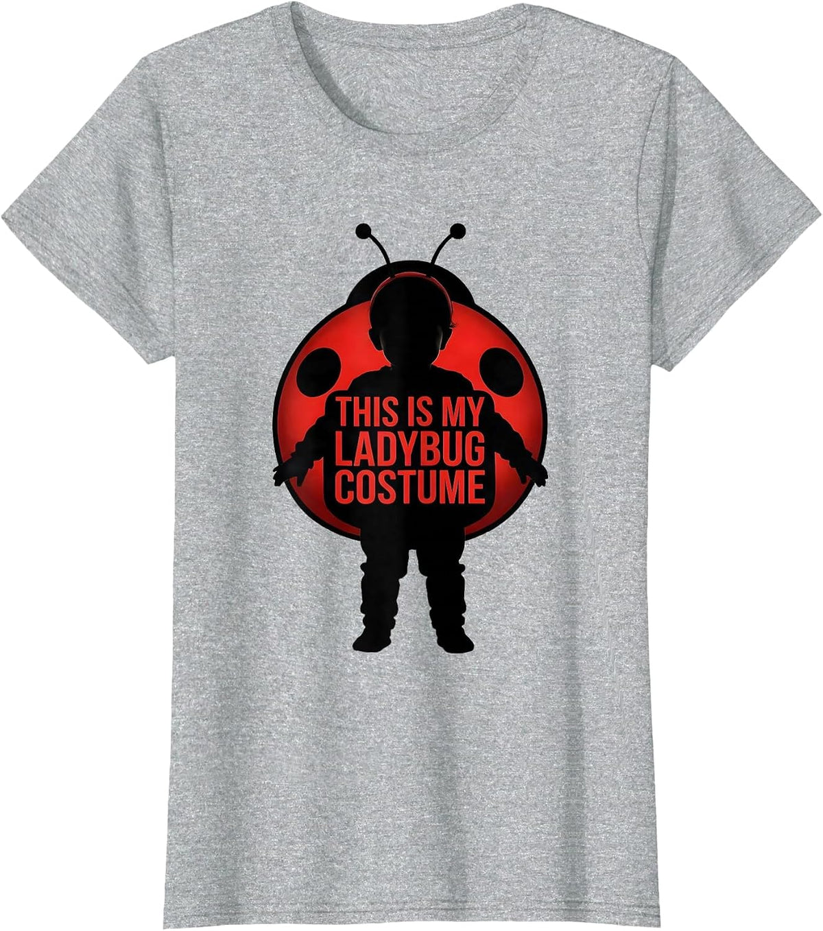 This Is My Ladybug Costume Cute Halloween Ladybug Squad T-Shirt - Heather Grey