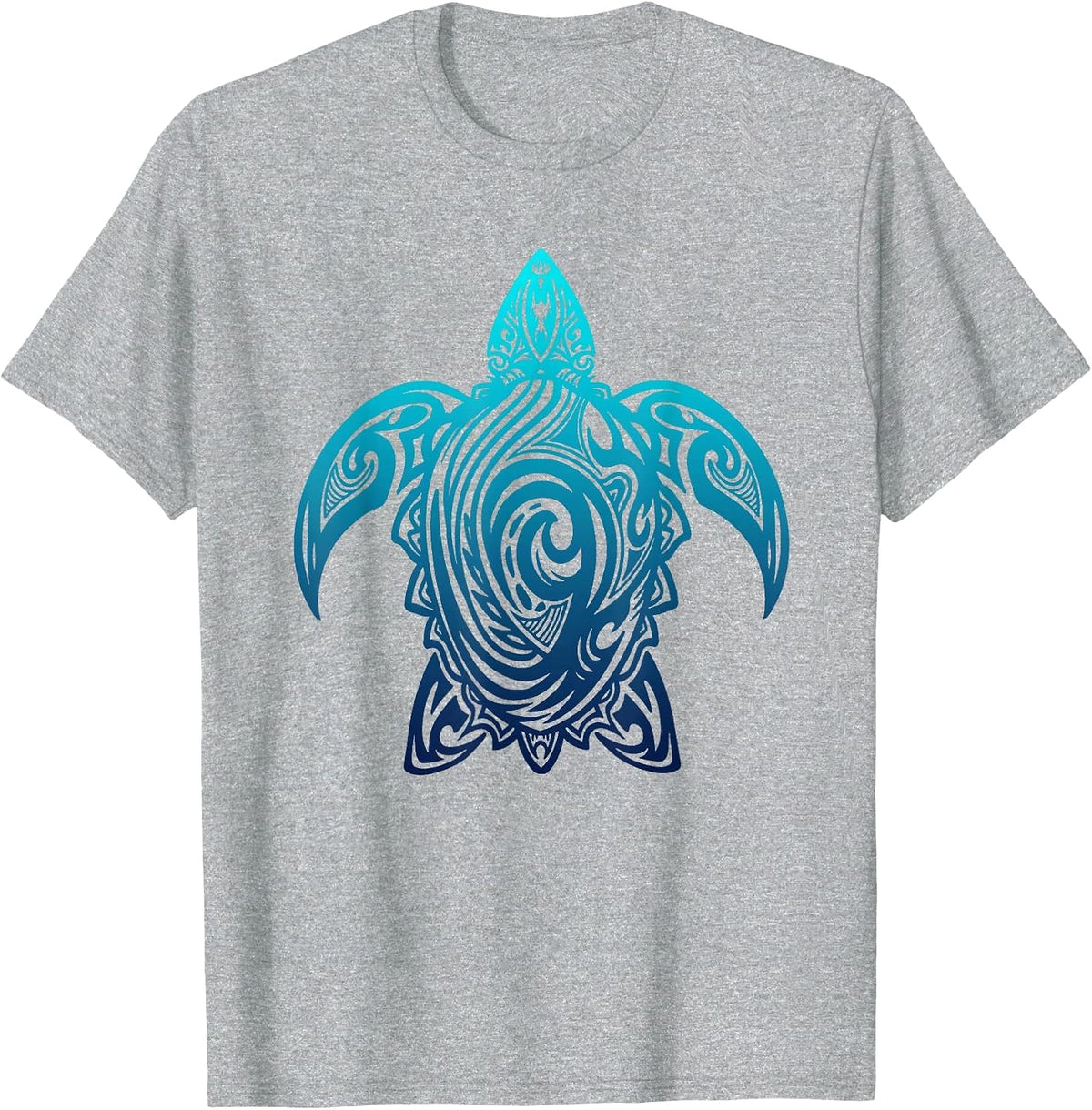 Turtle Tribal Diving Sea Turtle Scuba Diver T-Shirt - Heather Grey