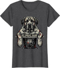 Women's My Great Dane Takes The Bookshelf Funny Dog Mom Dog Dad T-Shirt - Dark Heather Grey