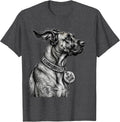 Men's Ask Me About My Great Dane Cute Dog Lover Gift T-Shirt - Dark Heather Grey