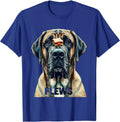 FLEWS Funny Great Dane Jowls Drool Dog Mom Dog Dad Gift T-Shirt - Royal Blue