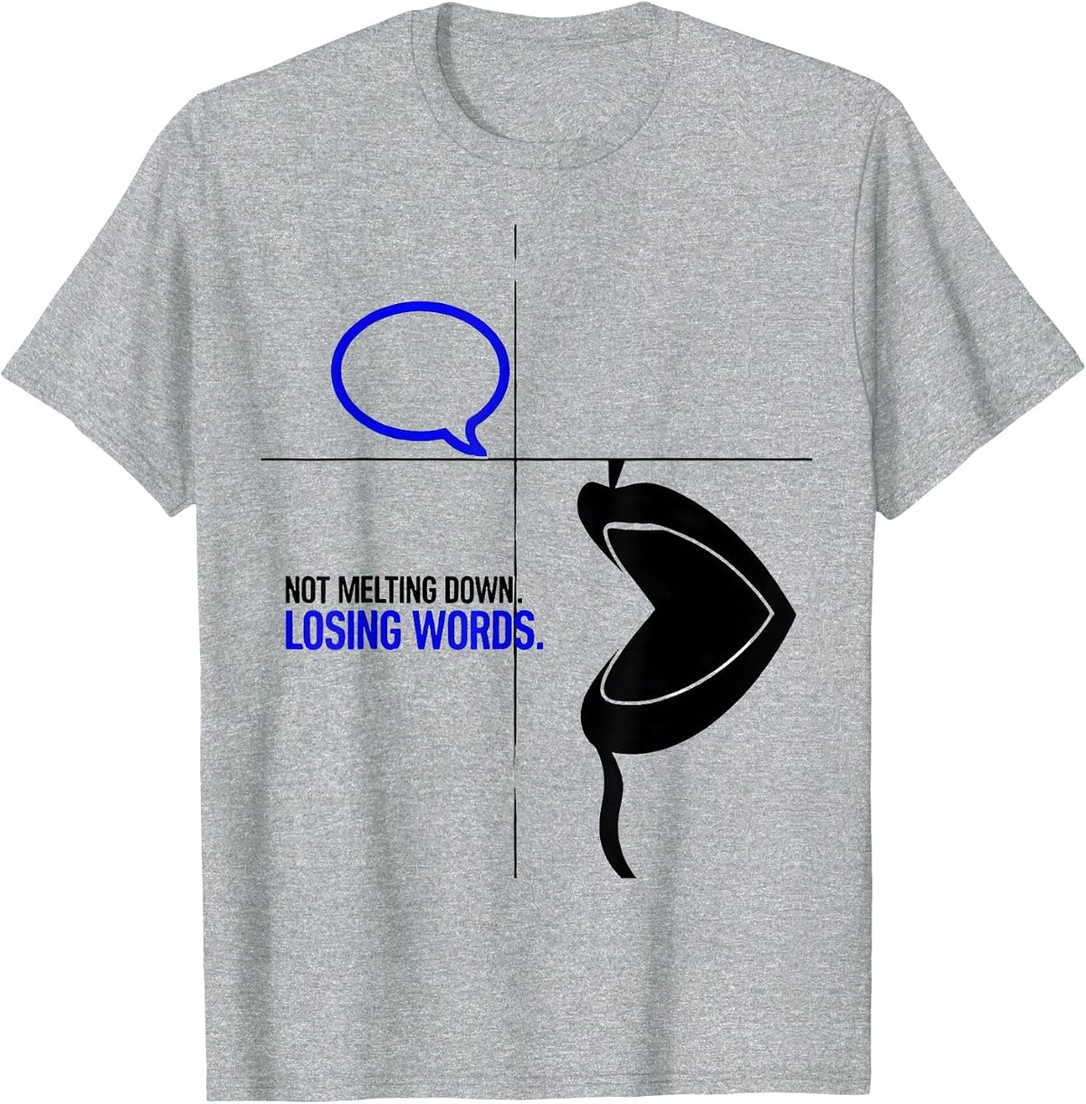 Men's Not Melting Down Losing Words Special Education Teacher T-Shirt - Heather Grey
