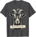 Men's Incident Record 4B-1972 Funny Goat UFO Alien Selfie Humor T-Shirt - Dark Heather Grey