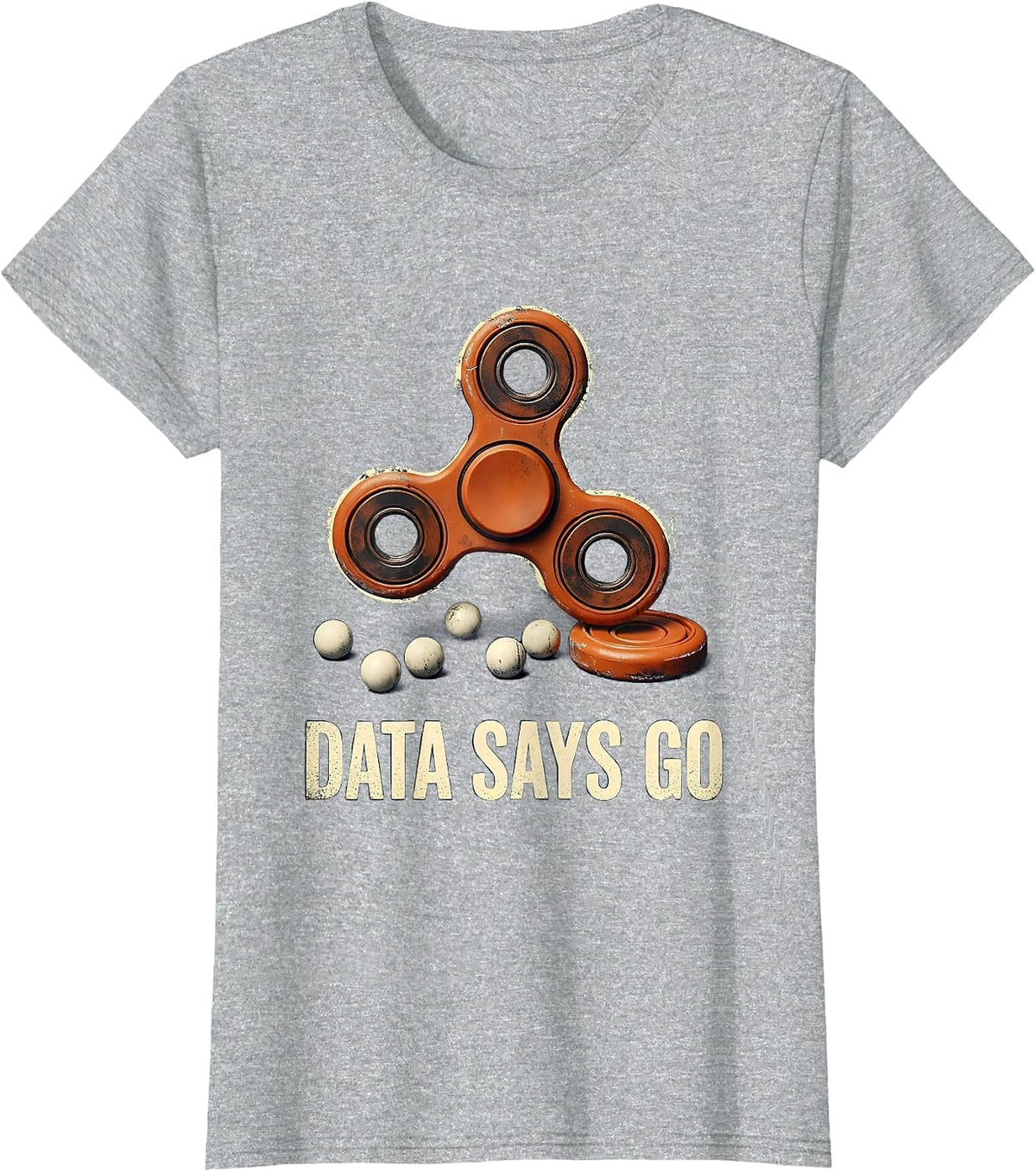 Data Says Go Funny Special Education Teacher SPED Support T-Shirt - Heather Grey