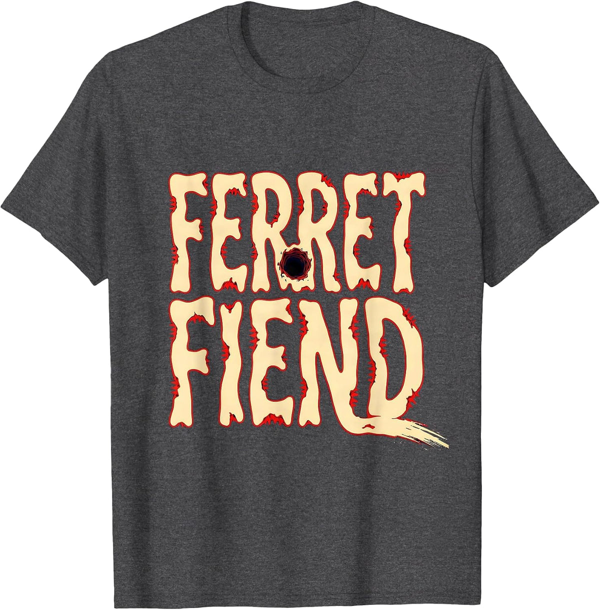 Men's Ferret Fiend Funny Ferret Lover Gift For Ferret Owners T-Shirt - Dark Heather Grey