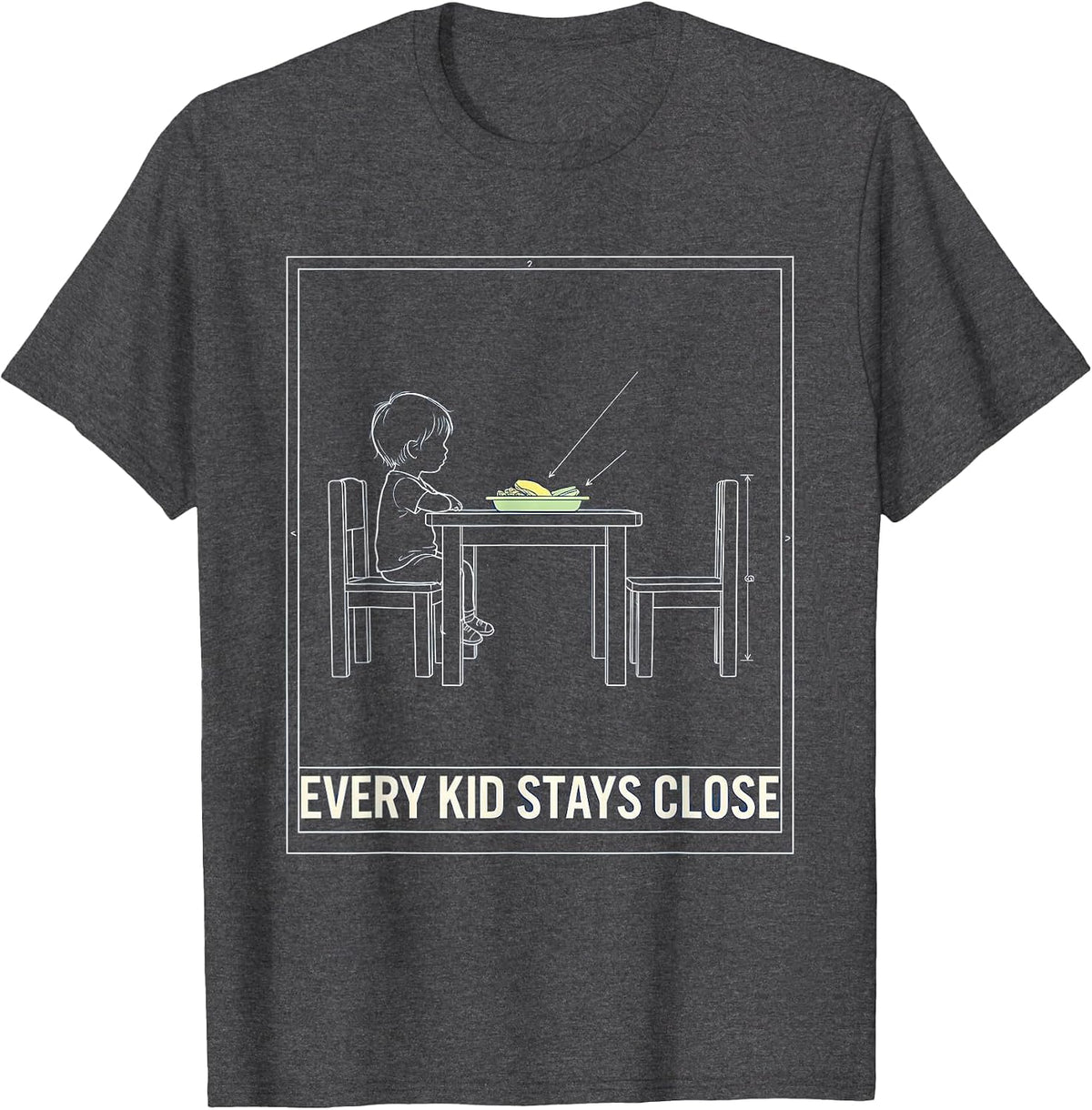 Every Kid Stays Close Special Education Teacher Autism T-Shirt - Dark Heather Grey