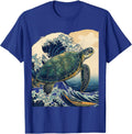Turtles Are My Thing Ukiyo-e Sea Turtle Lover Gift T-Shirt - Royal Blue