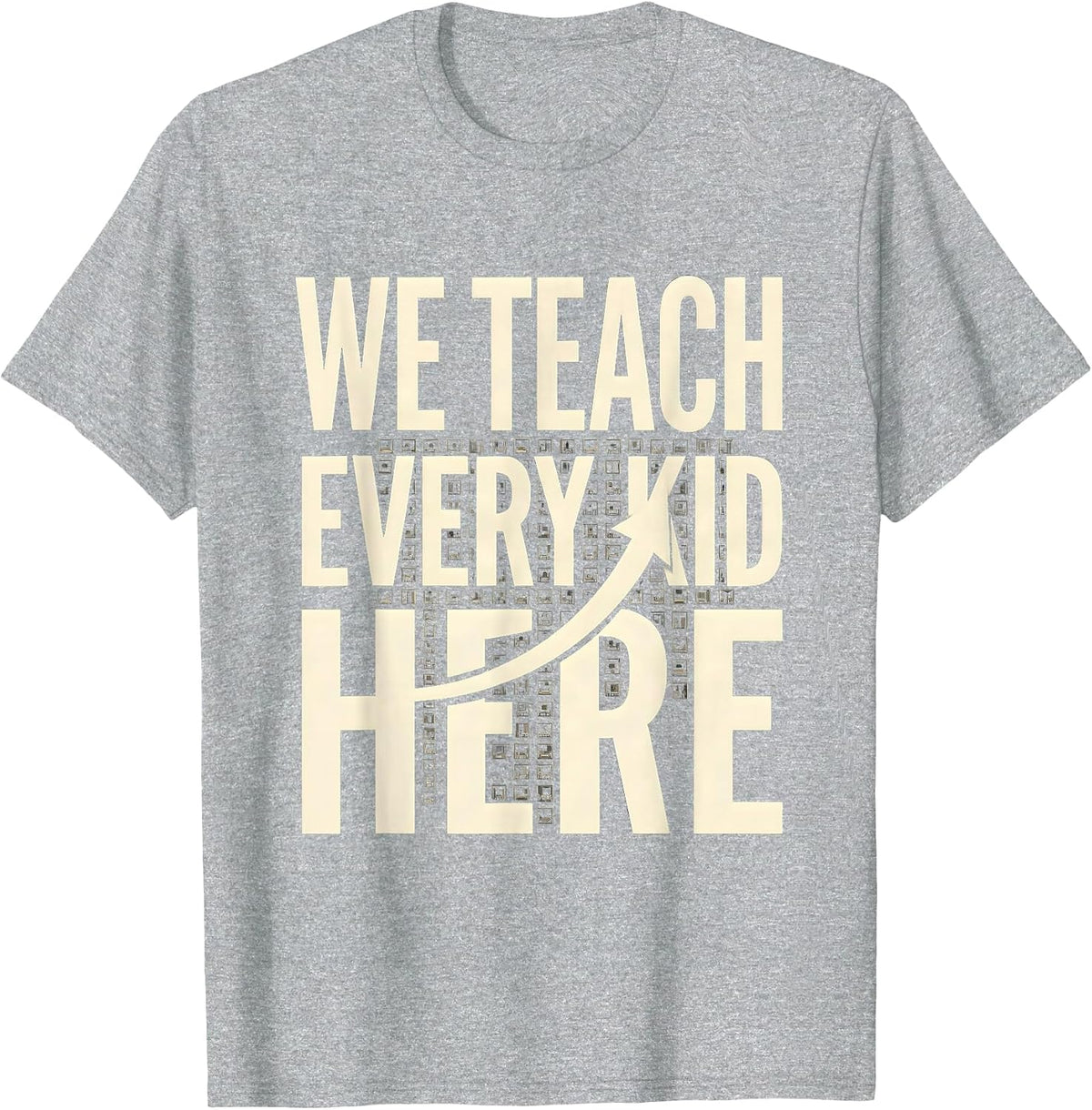 Men's We Teach Every Kid Here Specials Squad Teacher Team Back to T-Shirt - Heather Grey