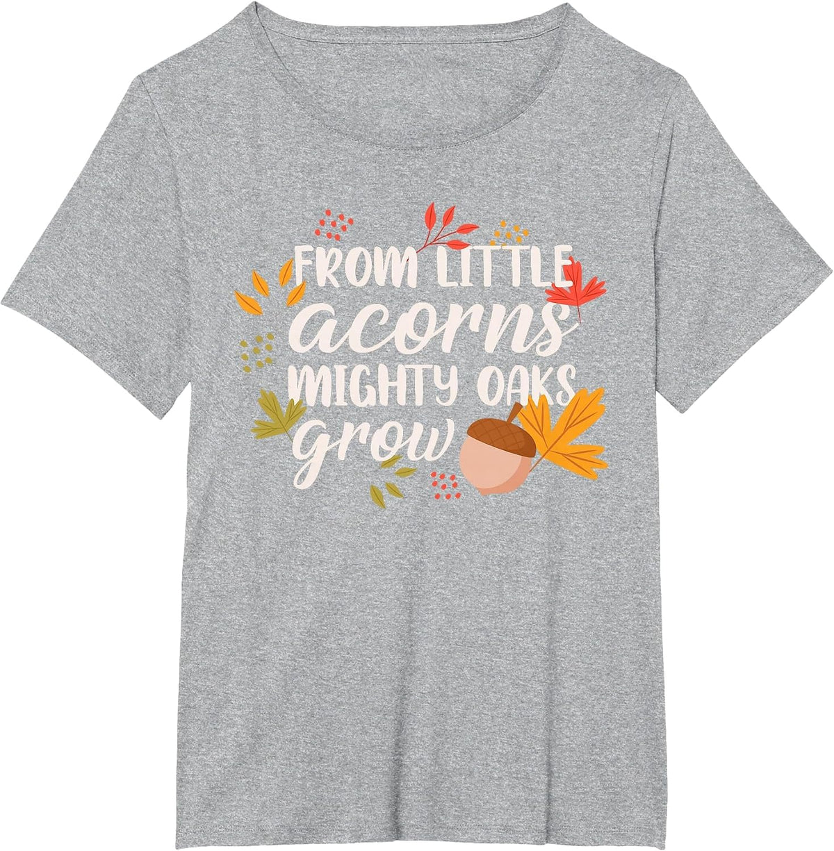 from Little Acorns Oaks Grow T-Shirt - Heather Grey