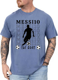Goat 10 Icon T-Shirt | A Living Legend Graphic Tee | Fan Tribute Top for Men & Women Supporters - Blue Jean