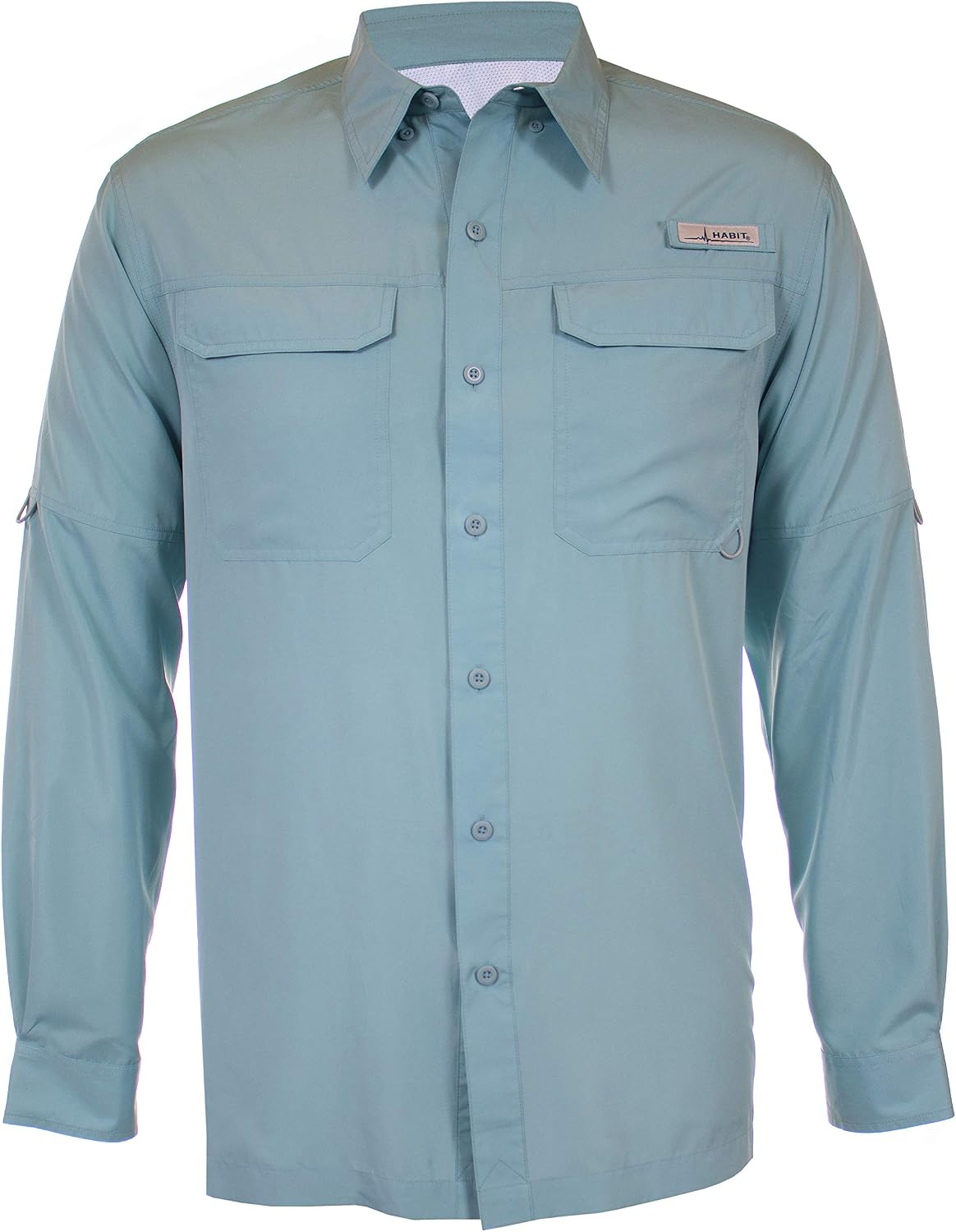 HABIT Men's Belcoast Long Sleeve River Guide Fishing Shirt - Tourmaline