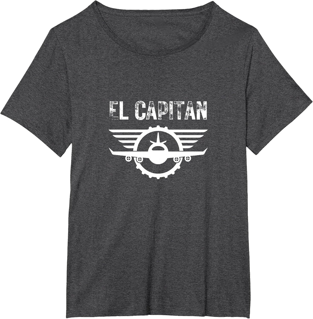 El Capitan Aviation Pilot Flight School T-Shirt - Dark Heather Grey