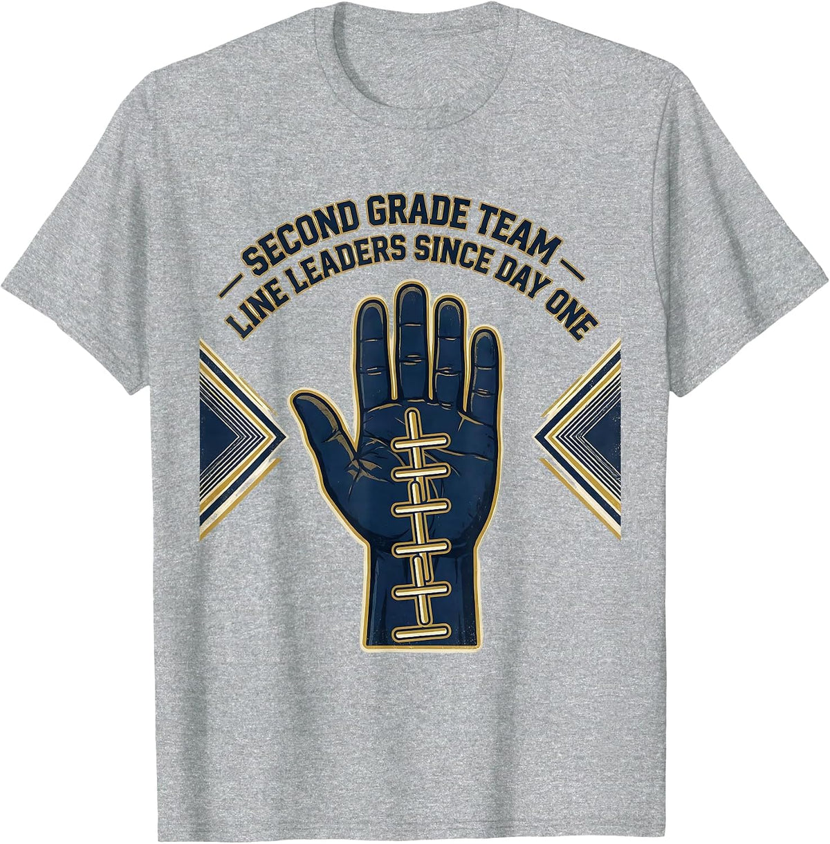 Men's Second Grade Team — Line Leaders Since Day One Teacher T-Shirt - Heather Grey