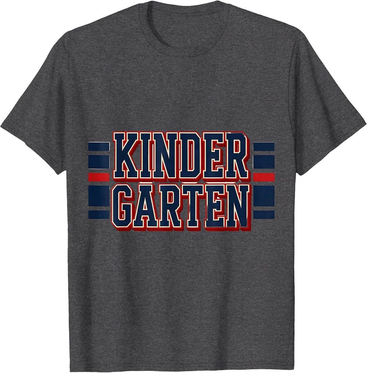 Men's Kindergarten Retro Grade-Level Teacher Back To School T-Shirt - Dark Heather Grey
