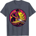 Carpenter Sawing Wood Labor Day Graphic T-Shirt - Heather Blue