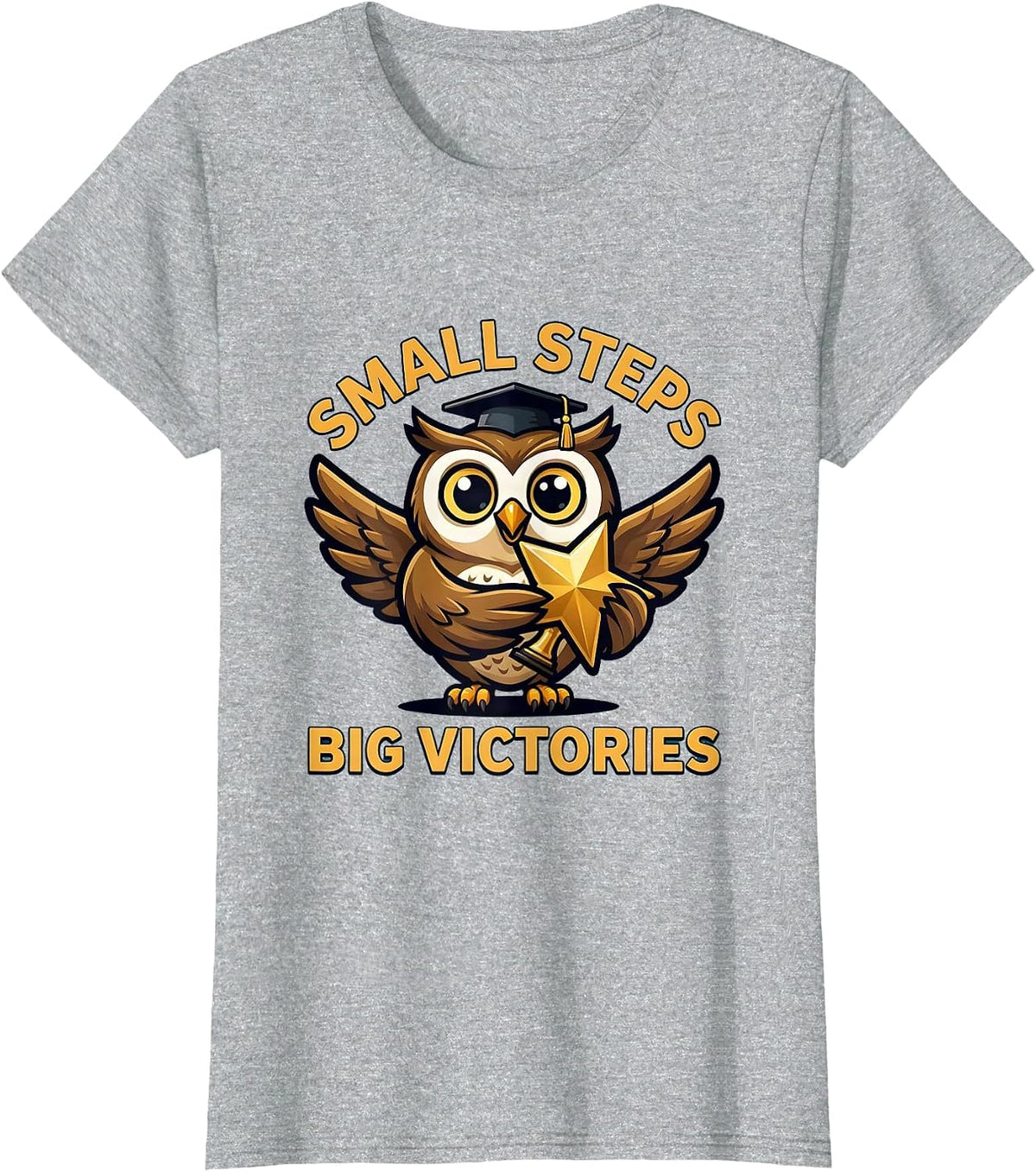 Small Steps Big Victories Special Education Teacher T-Shirt - Heather Grey