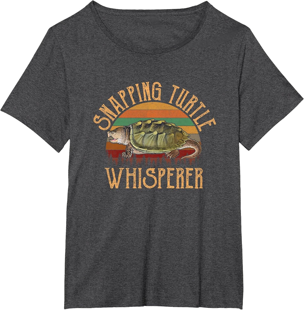 snapping Turtle Whisperer, snapping Turtle T-Shirt - Dark Heather Grey