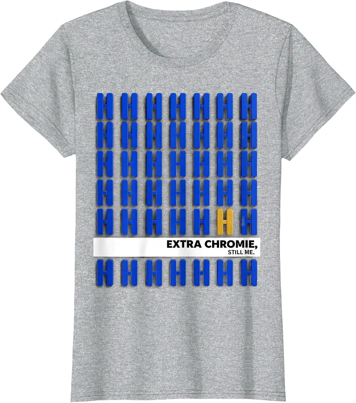 Extra Chromie, Still Me Funny Down Syndrome Awareness Family T-Shirt - Heather Grey