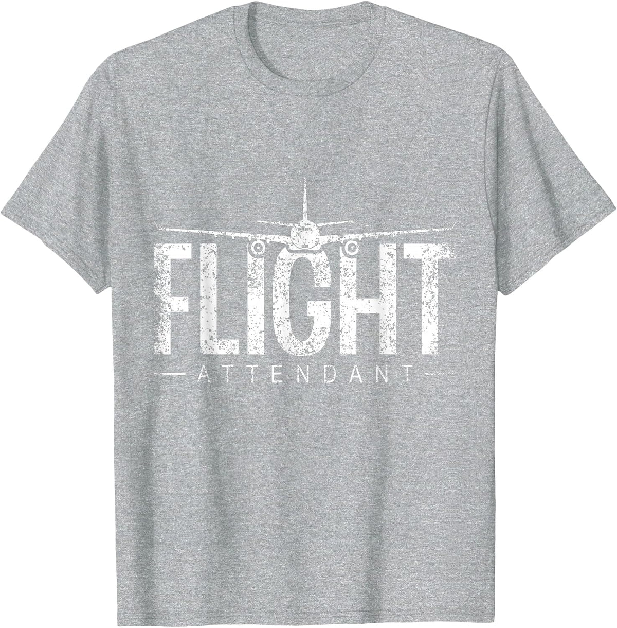 Flight Attendant Cabin Crew Stewardess Flight Attendant T-Shirt - Heather Grey