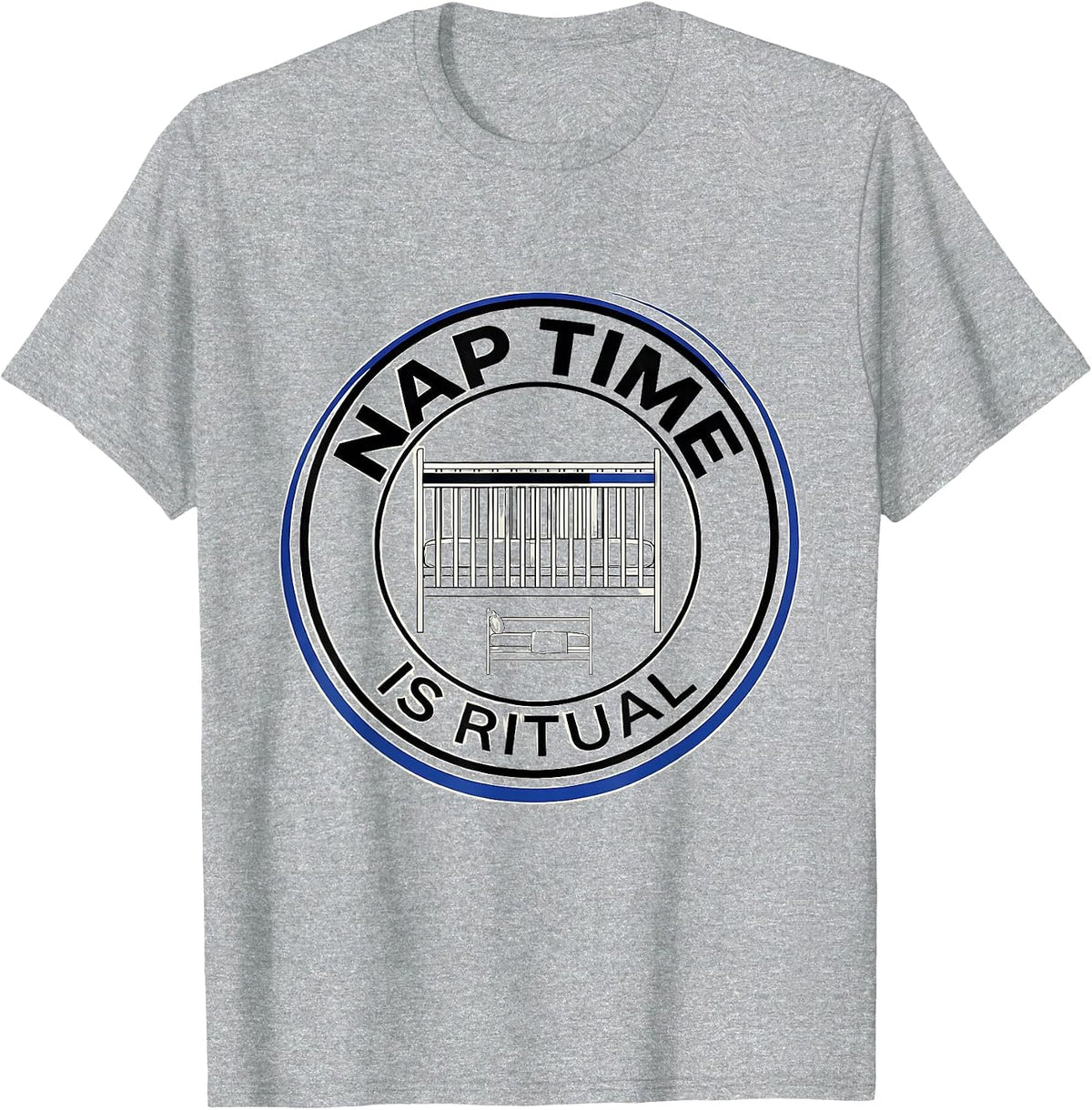Men's Nap Time Is Ritual Swiss International Daycare Teacher T-Shirt - Heather Grey