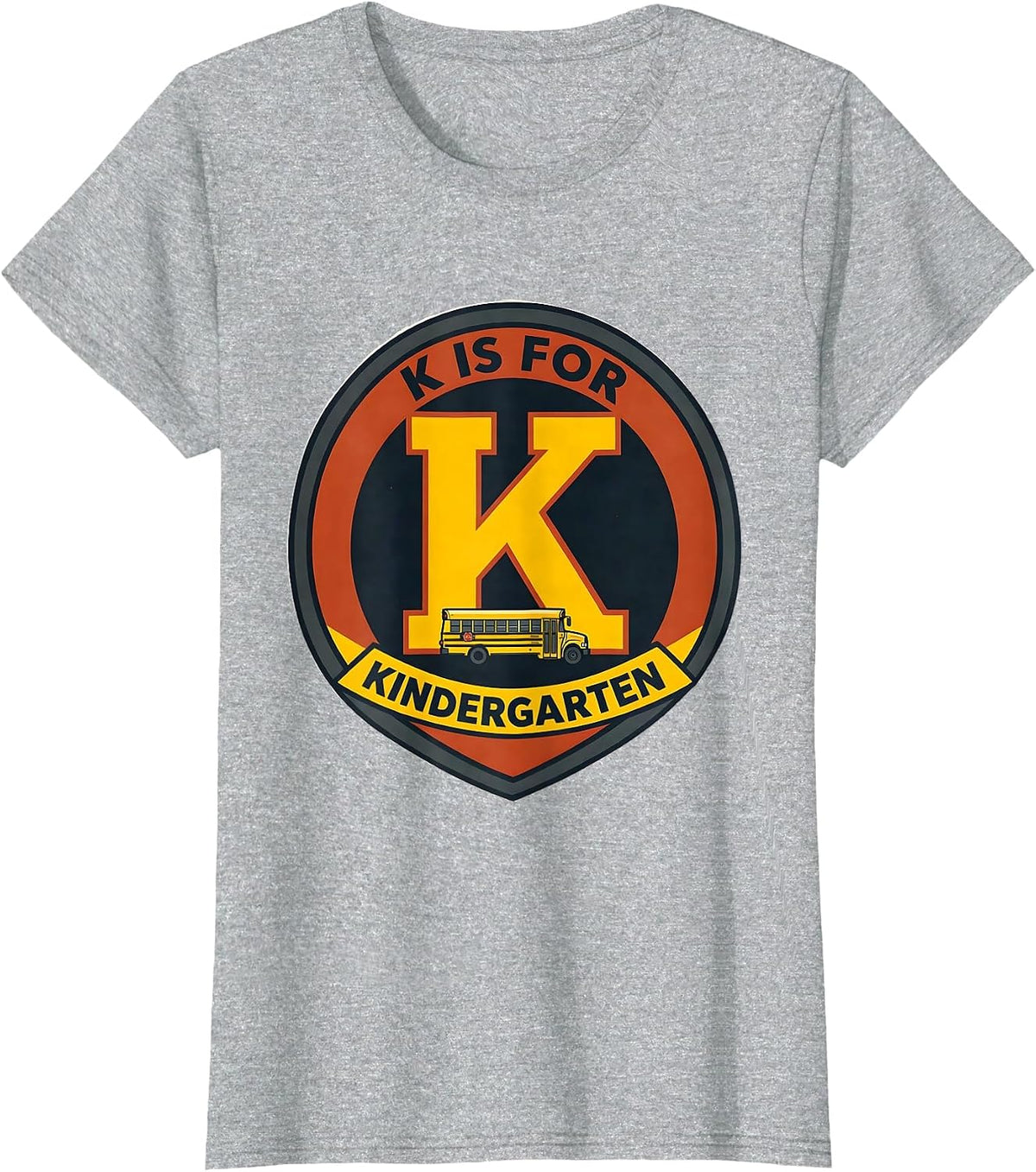 K Is For Kindergarten Teacher Back To School Cheerful Screen T-Shirt - Heather Grey