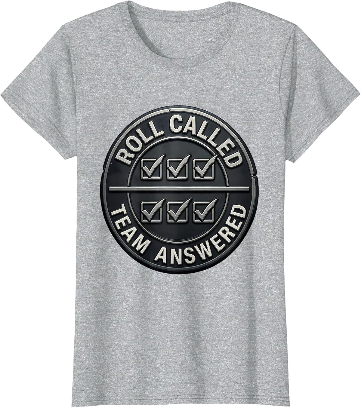 Women's Roll Called Team Answered Special Education Teacher Squad T-Shirt - Heather Grey