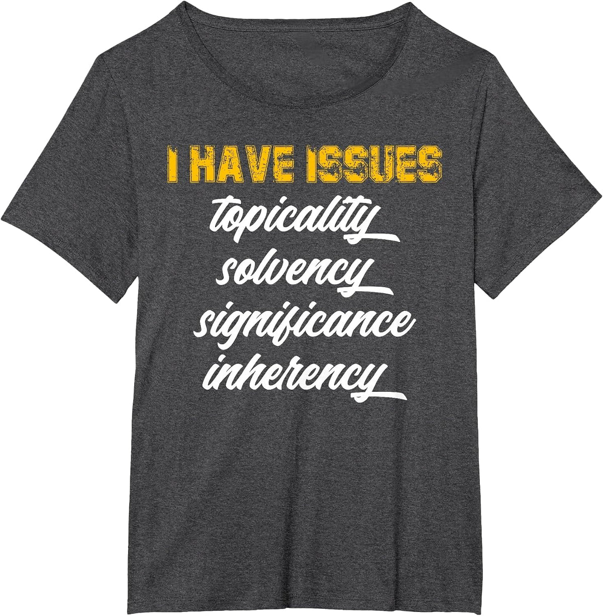 Debate Competition School Speech and Debate Team Debater T-Shirt - Dark Heather Grey