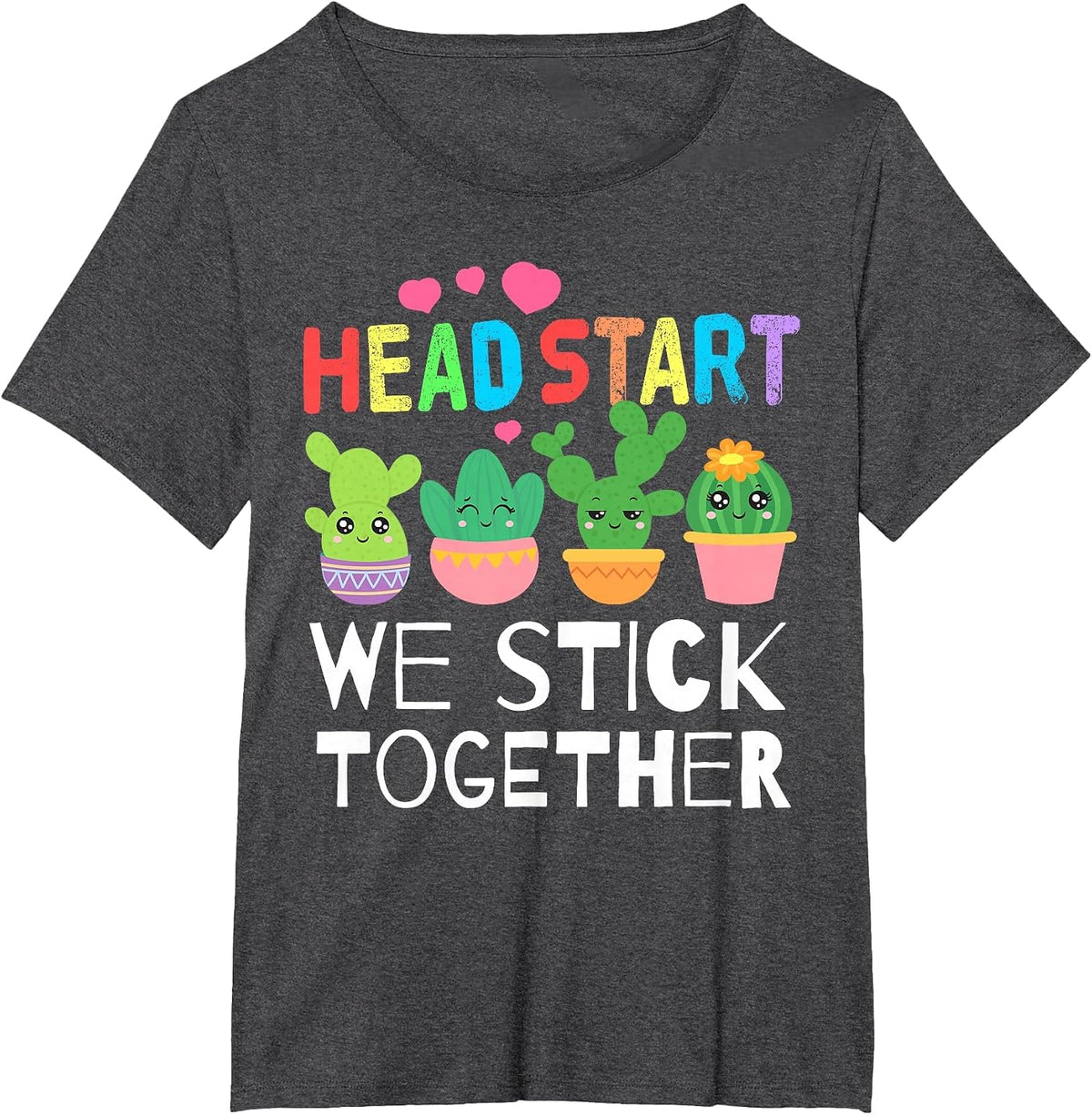 Teacher Early Childhood Education Preschool Head Start Crew T-Shirt - Dark Heather Grey