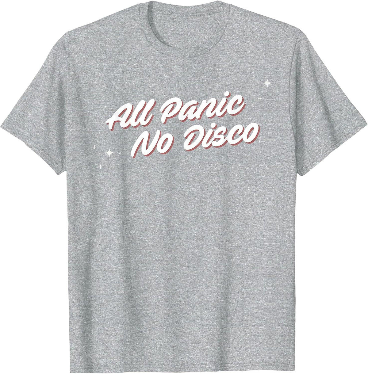 All Panic No Disco T-Shirt - Heather Grey