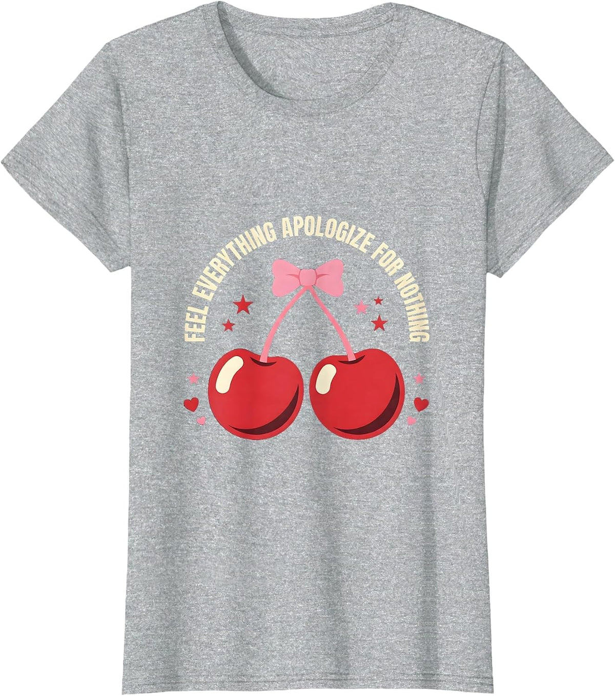 Women's Feel Everything Apologize For Nothing Autism Design T-Shirt - Heather Grey